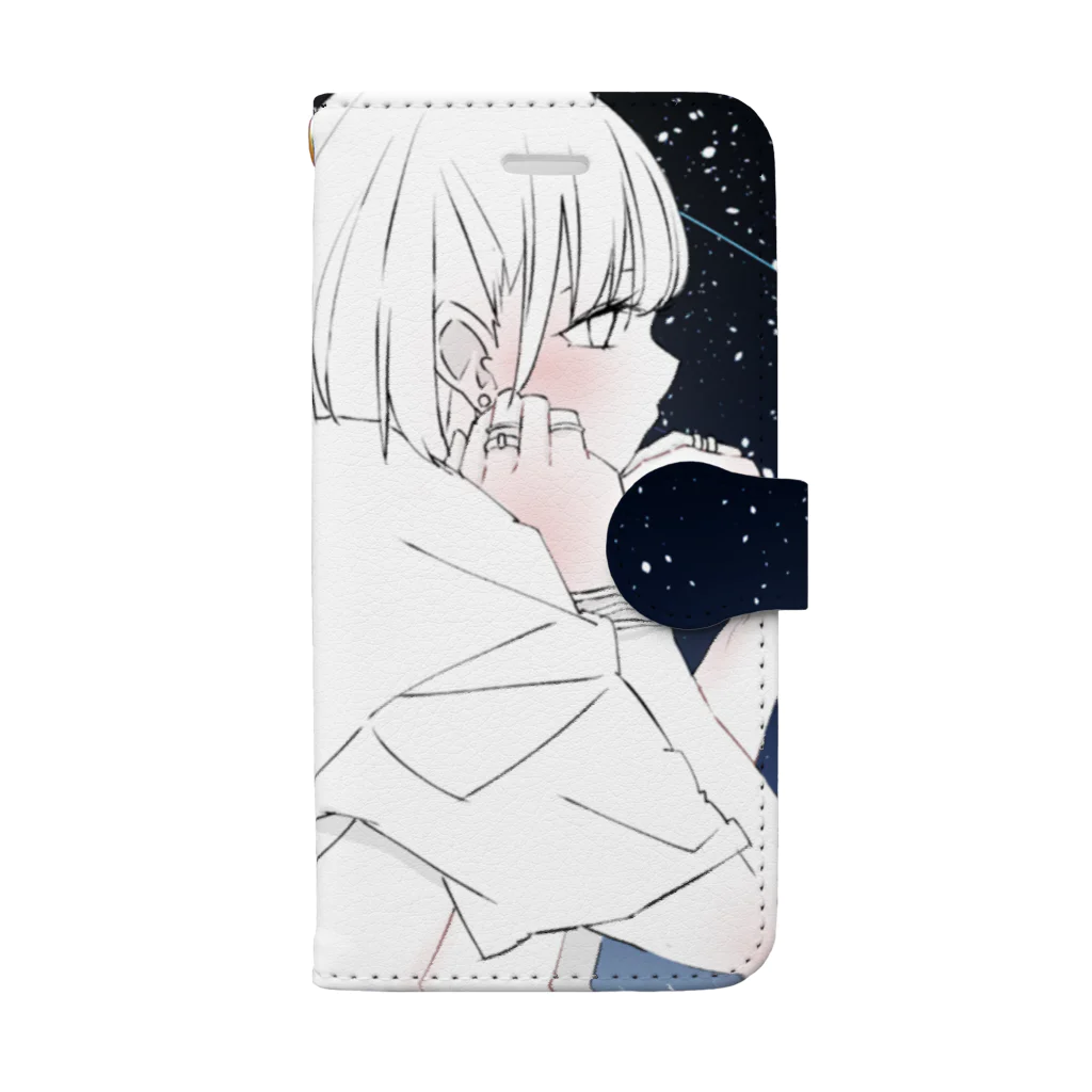 ポン酢の星空のエモみ Book-Style Smartphone Case