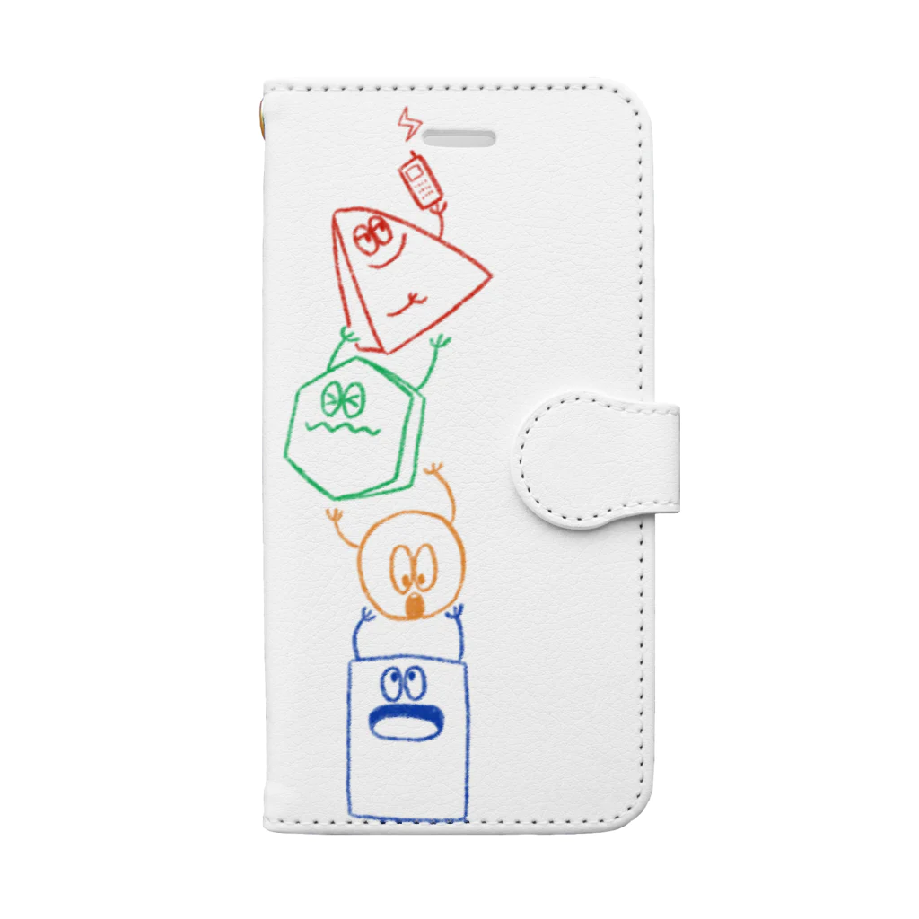 ちゃーきの図形ズ Book-Style Smartphone Case