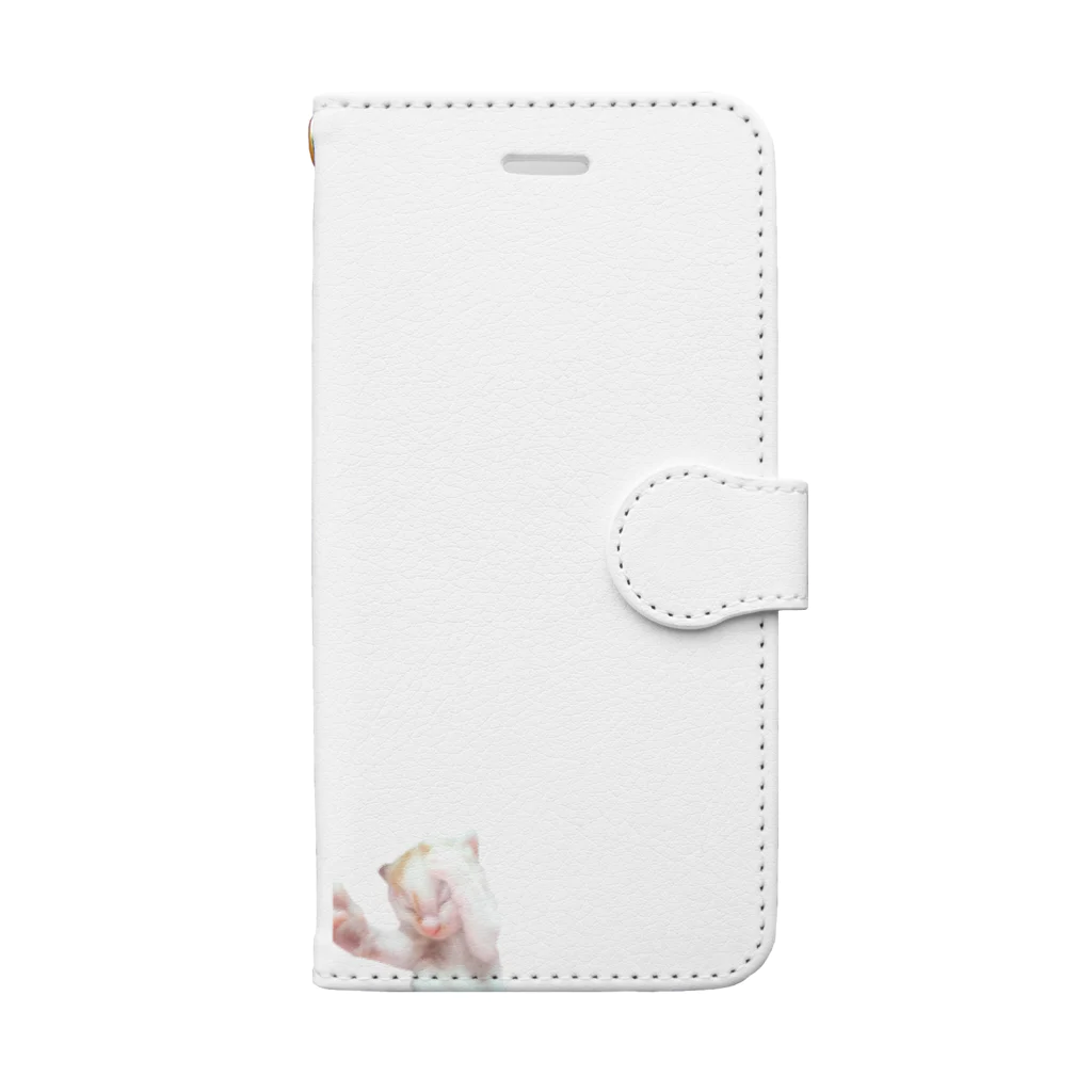 タミネコのおうちのベビーシロポンシリーズ Book-Style Smartphone Case