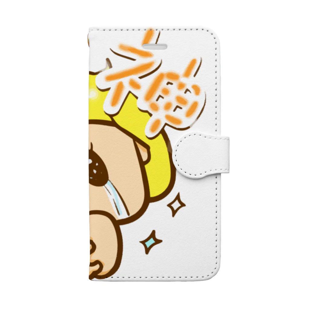 気になるショップ 本店の大人びた子役くん Book-Style Smartphone Case