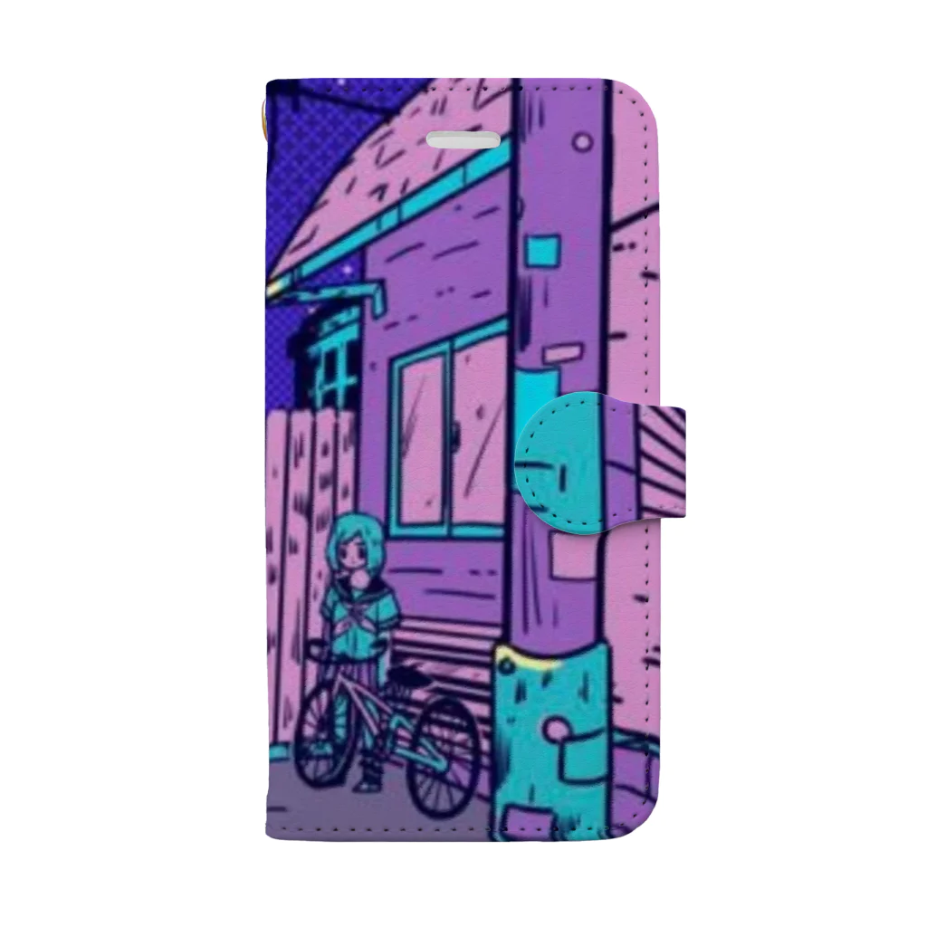 Fiore717の路地裏の夜1227 Book-Style Smartphone Case