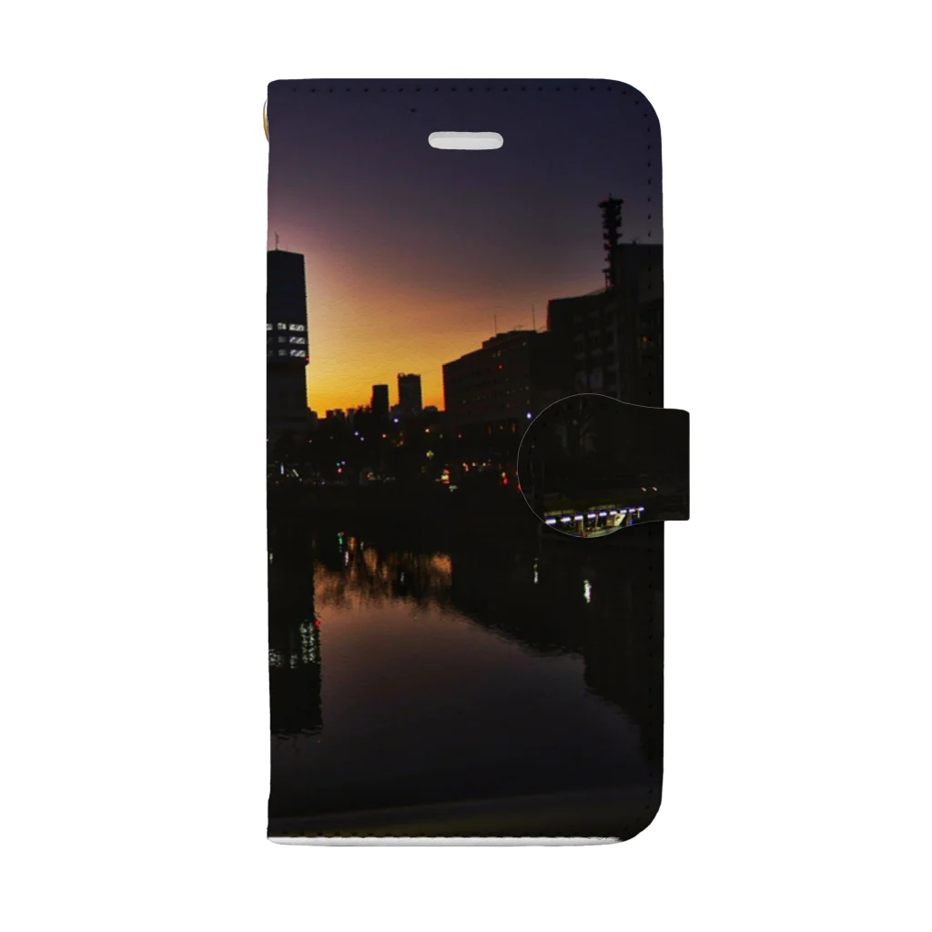自由騎士の市ヶ谷サンセット Book-Style Smartphone Case