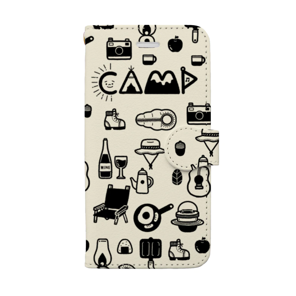 hibikのhibik_camp Book-Style Smartphone Case