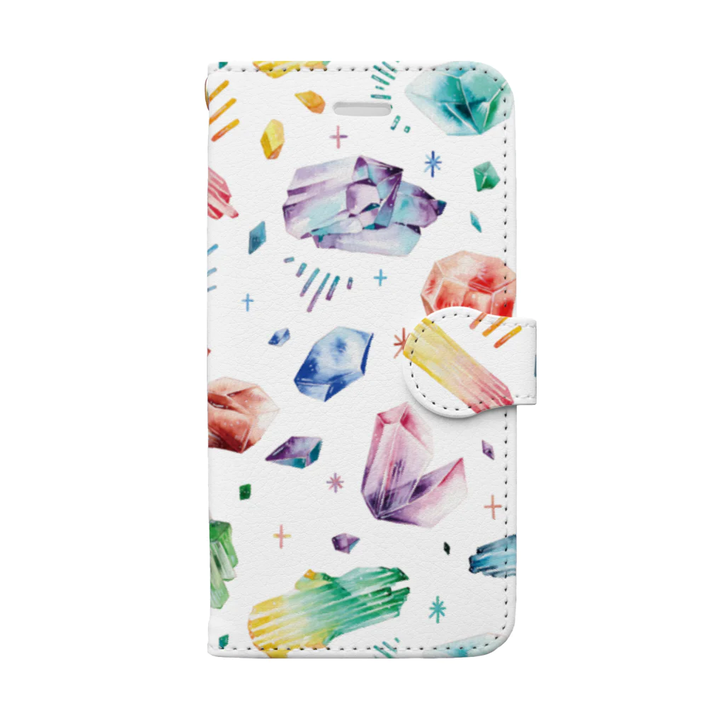 & colorsの鉱石 Book-Style Smartphone Case