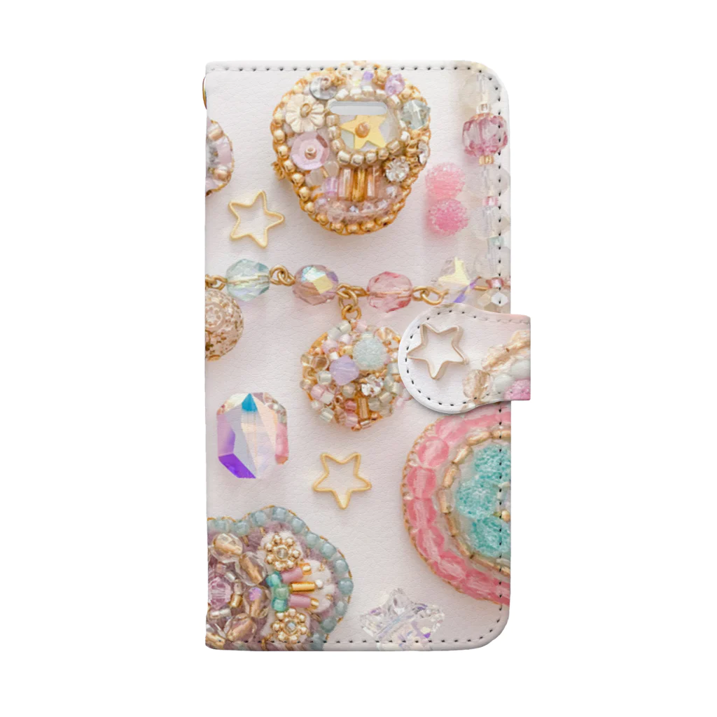 azumamaikoworksのbeads beads Book-Style Smartphone Case