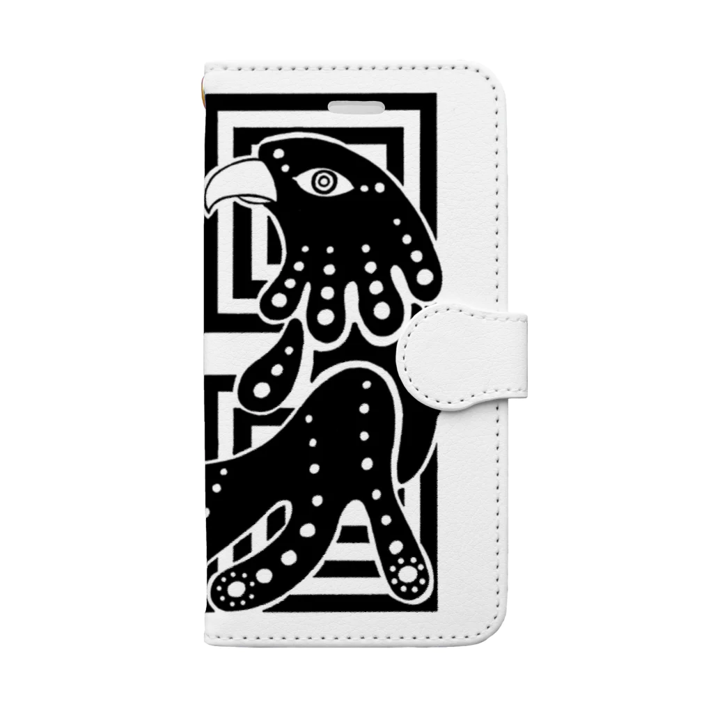 「凡」吉雄咲乃の「鳥」 Book-Style Smartphone Case