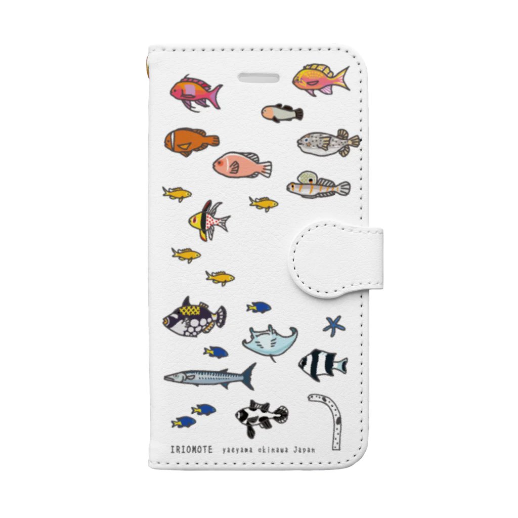 しまのなかまfromIRIOMOTEのらくがきしまのなかま魚類（6-6s-7-8） Book-Style Smartphone Case