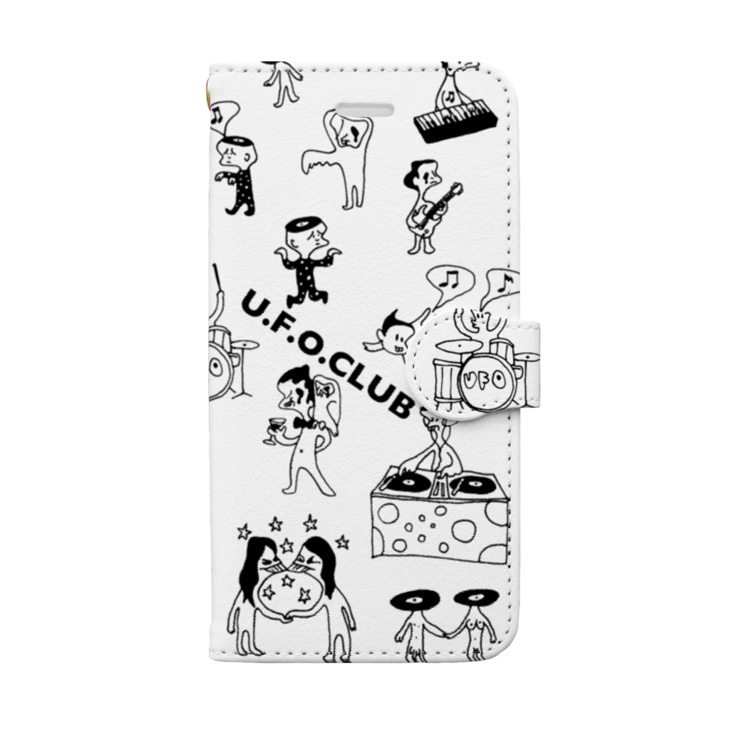 東高円寺U.F.O.CLUB webshopのU.F.O.CLUBオリジナル手帳型iPhoneケース Book-Style Smartphone Case