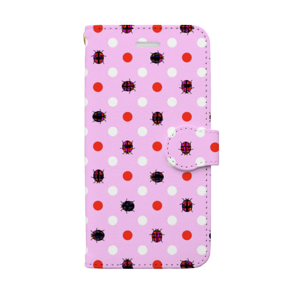 くいなの母のだんだらけpink Book-Style Smartphone Case