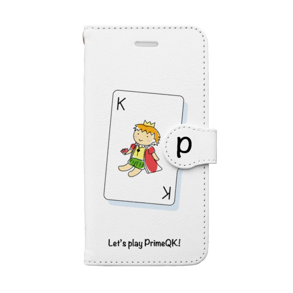 二世@m_2seiのQとK（ピンク・赤ver） Book-Style Smartphone Case