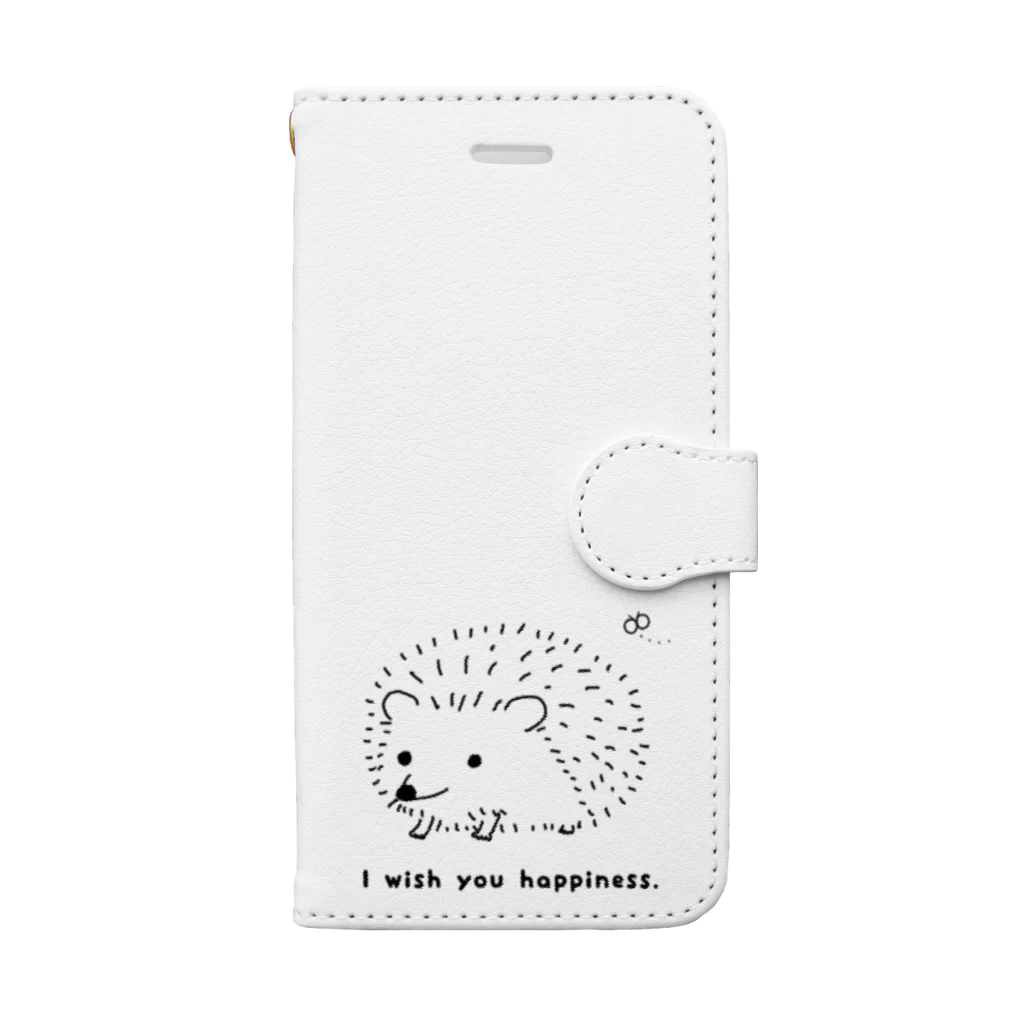 ニーニSHOPのちょうちょとハリネズミさん Book-Style Smartphone Case