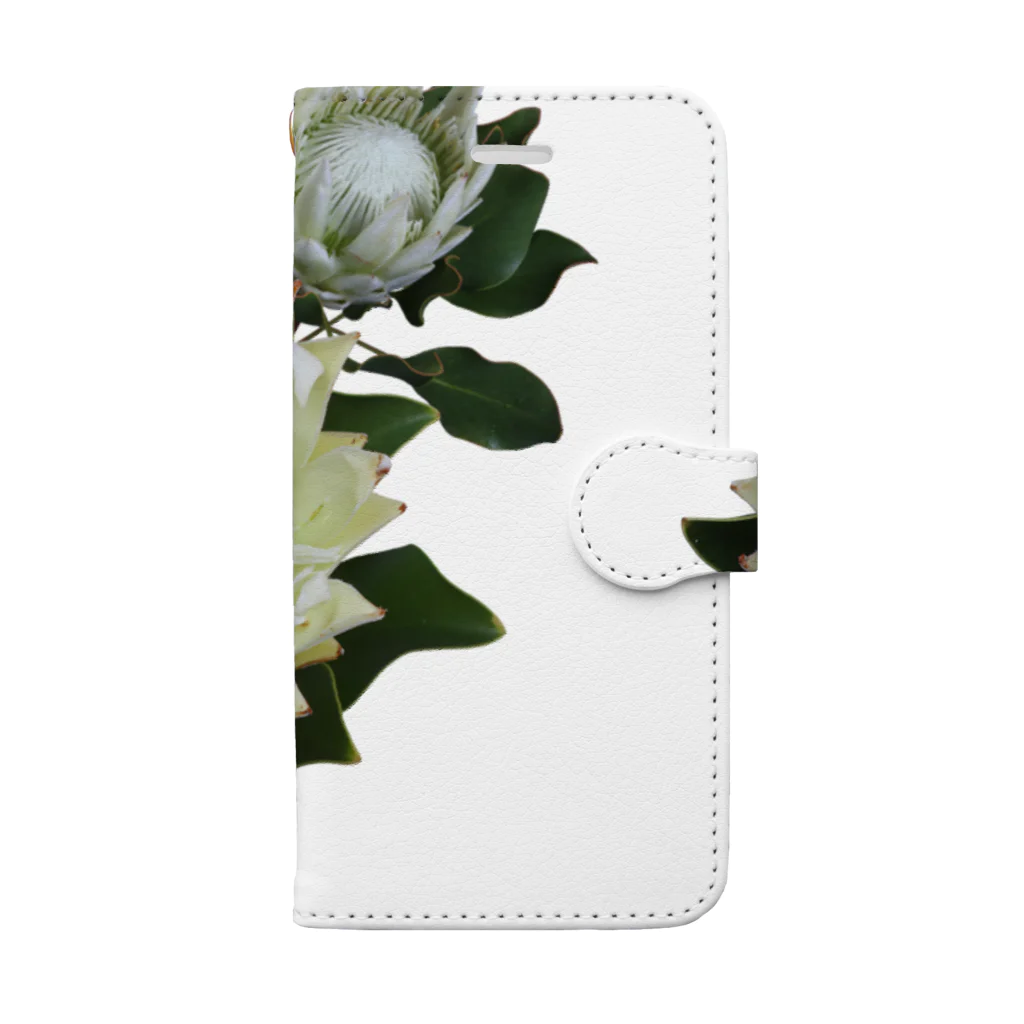 flower & Plants EdenのWild Flower キングプロテア Book-Style Smartphone Case