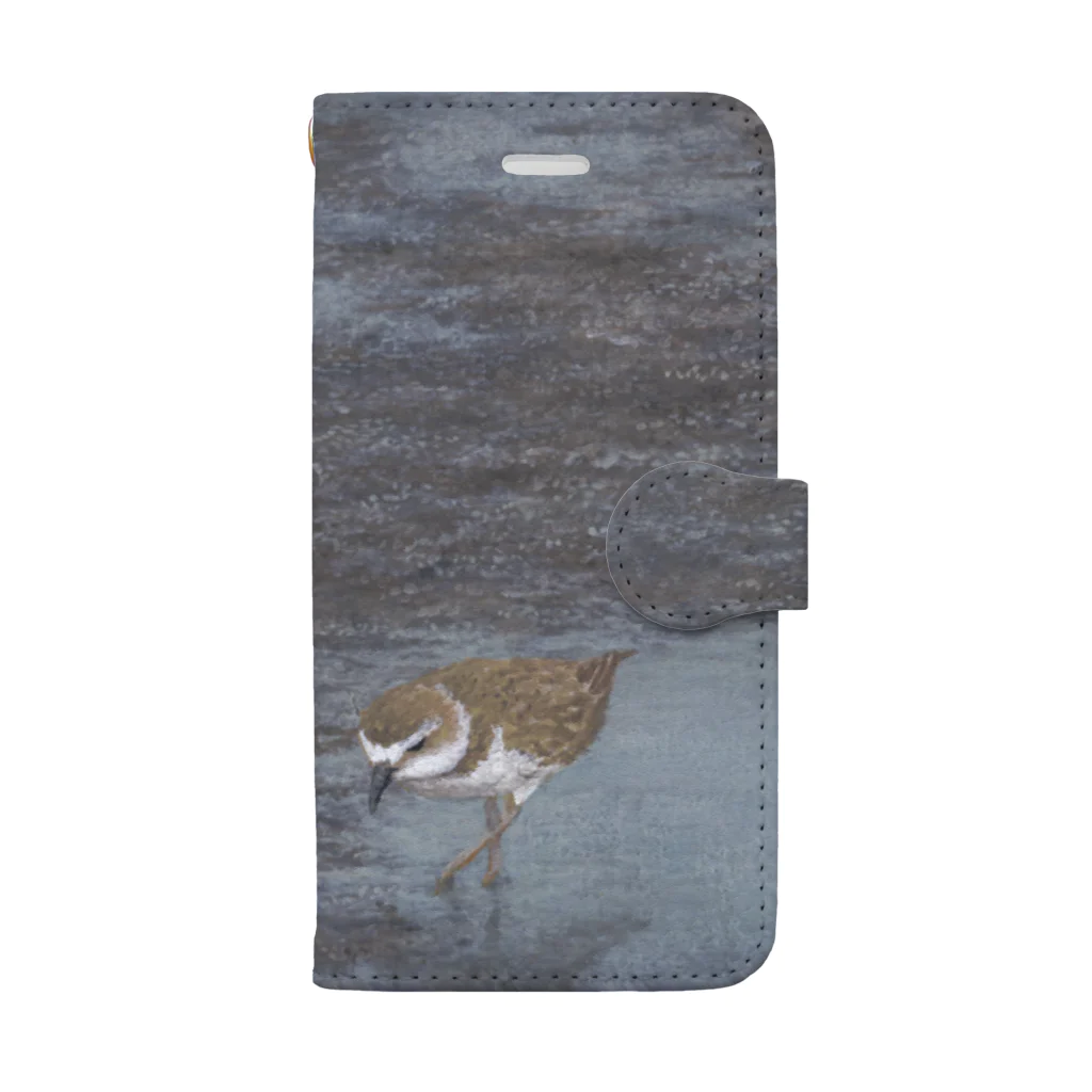 野鳥生活の手帳型 シロチドリ Book-Style Smartphone Case