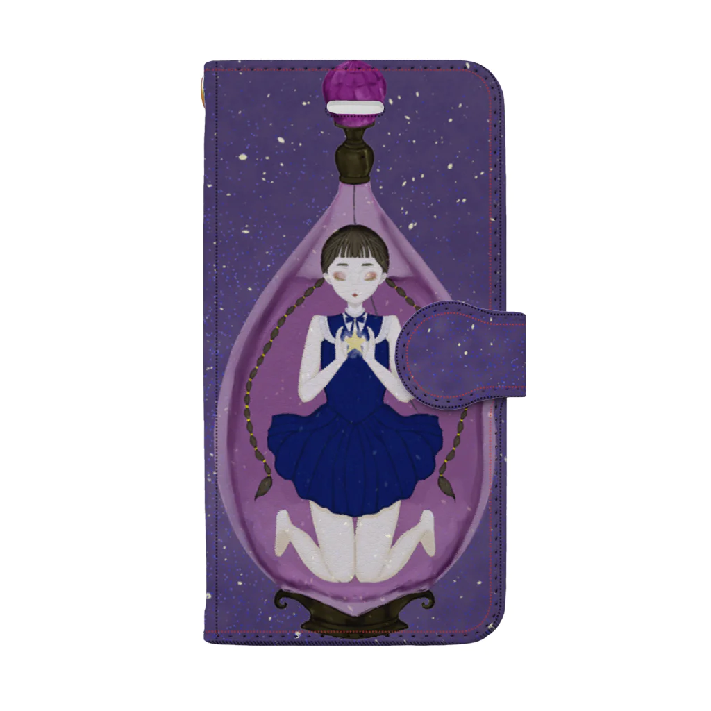 Fukino-Ibukiの星空の香水瓶 Book-Style Smartphone Case