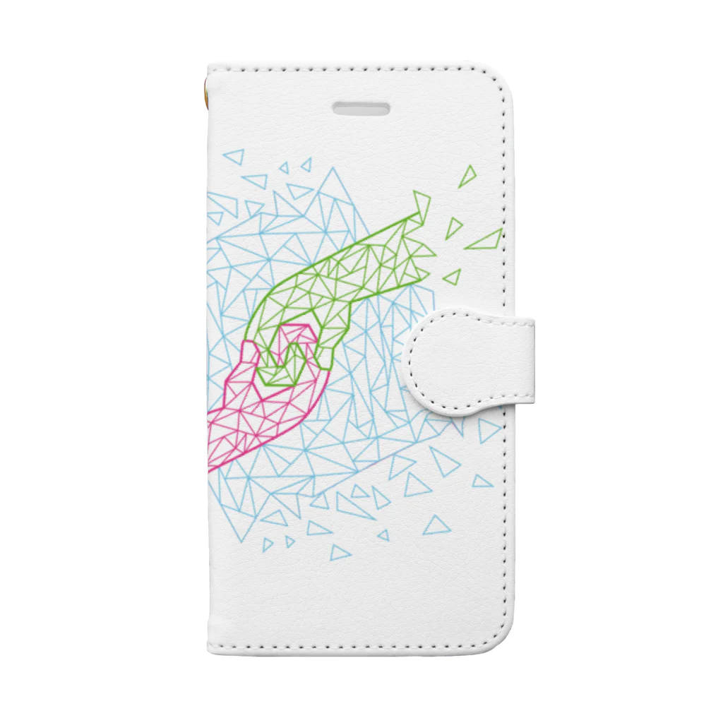 Wildflowerの手と手 Book-Style Smartphone Case