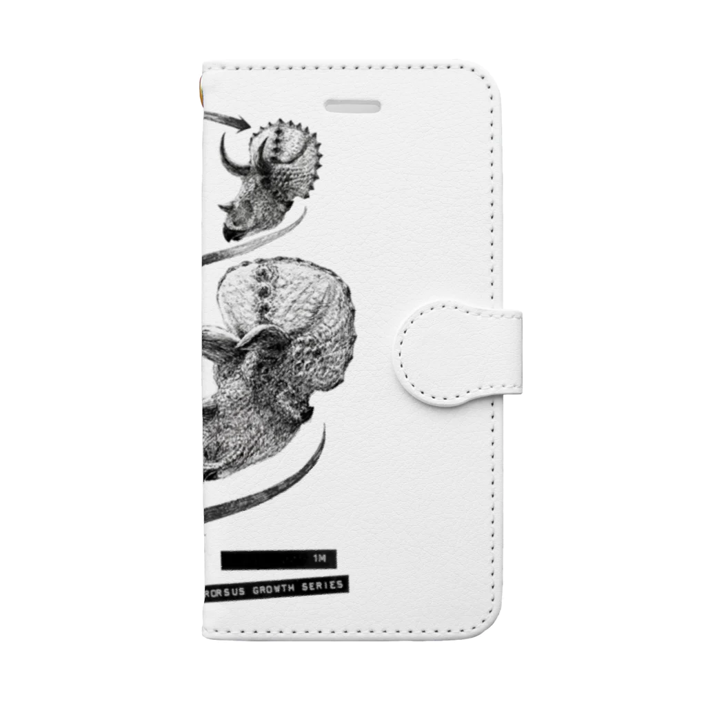 segasworksのTriceratops prorsus growth series Book-Style Smartphone Case