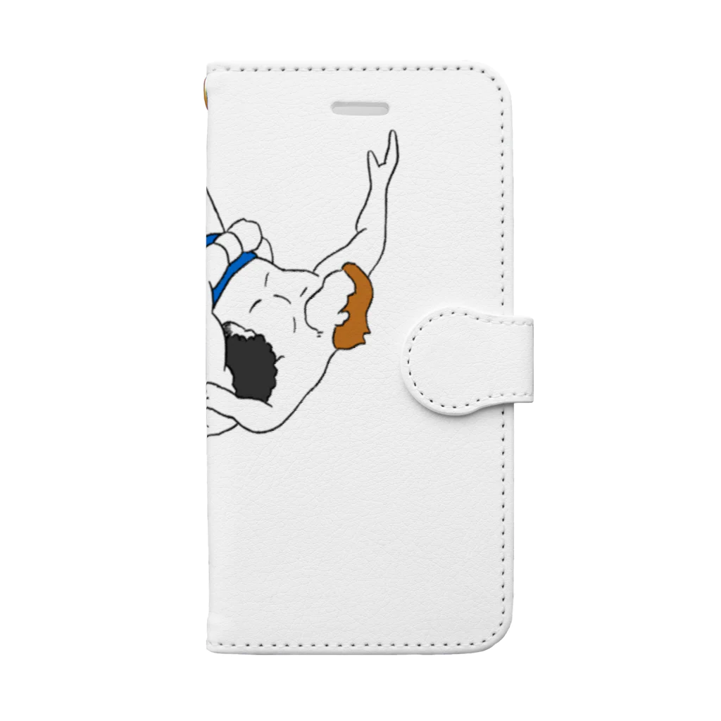 アカツキ@味のプロレスの捻り式バックドロップ Book-Style Smartphone Case