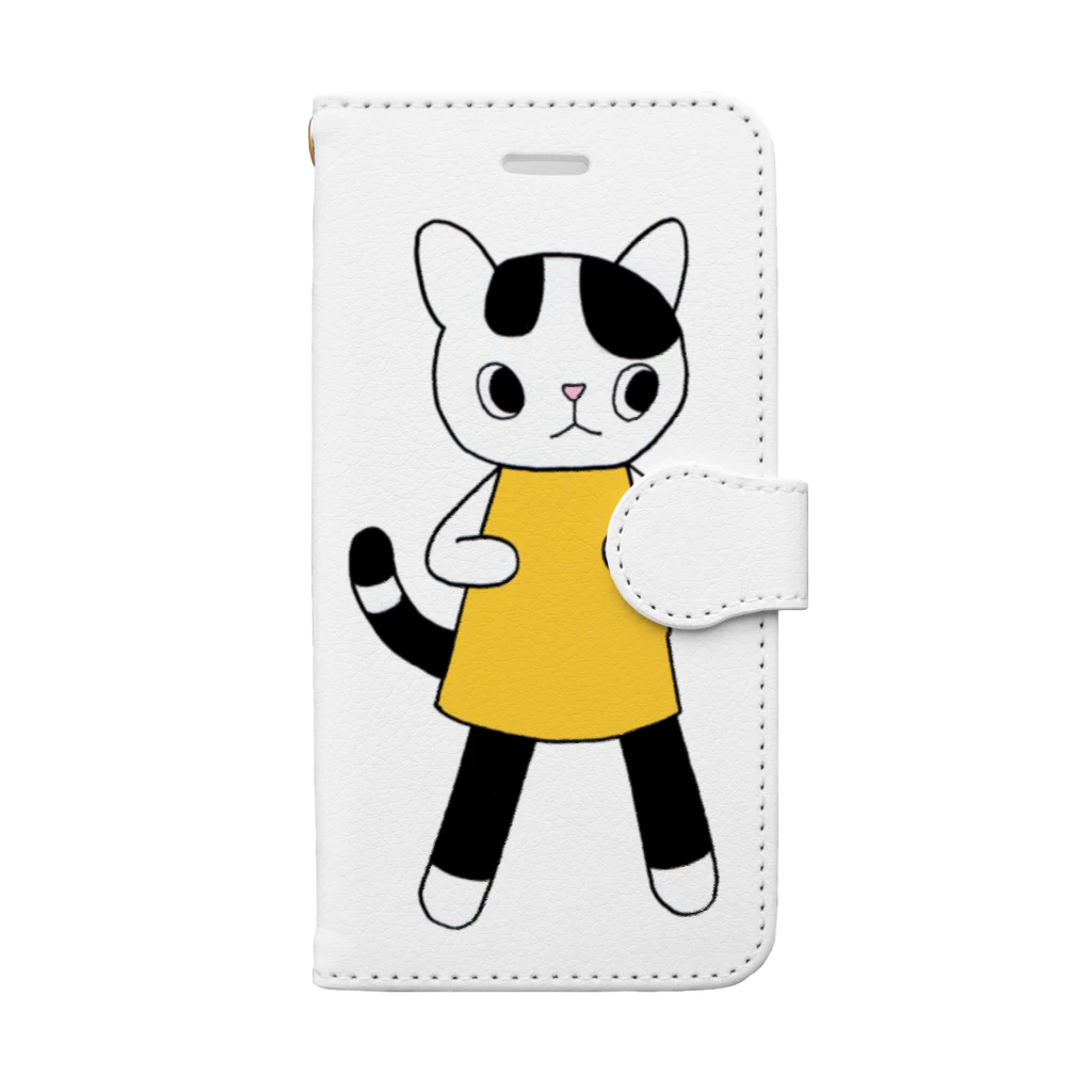 かっきーJapanのねこのうーちゃん 手帳型スマホケース