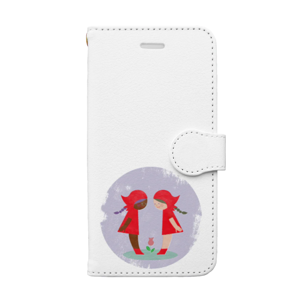 ワシキタチナツ|Illustrationの赤い頭巾のあかずきん Book-Style Smartphone Case