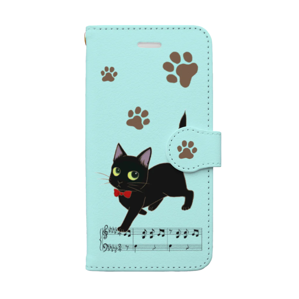 くろねこ倶楽部のiPhoneSE,6S,６,7,8,Xs,X用 Book-Style Smartphone Case