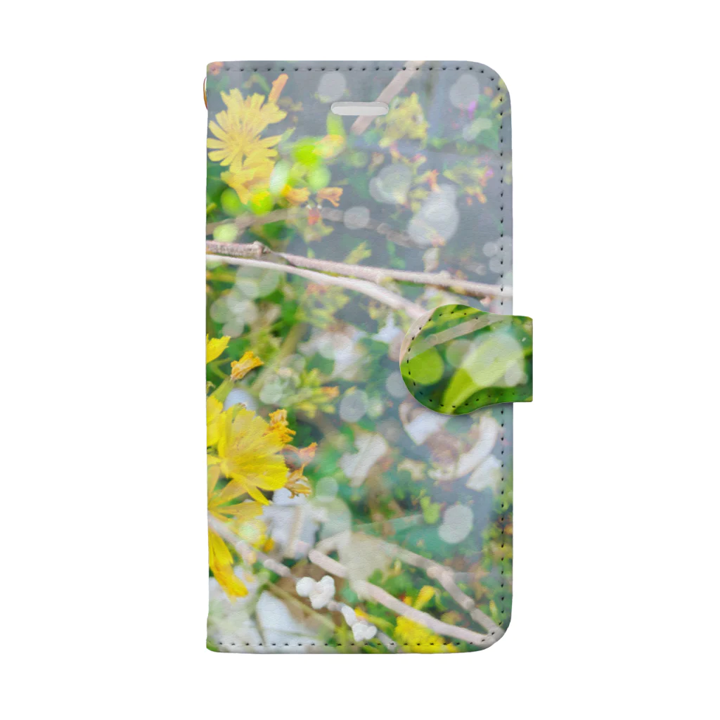 Miku Kafuu ArtsのMikuカフーアーツ【庭でまどろむ】シリーズ🌼 Book-Style Smartphone Case