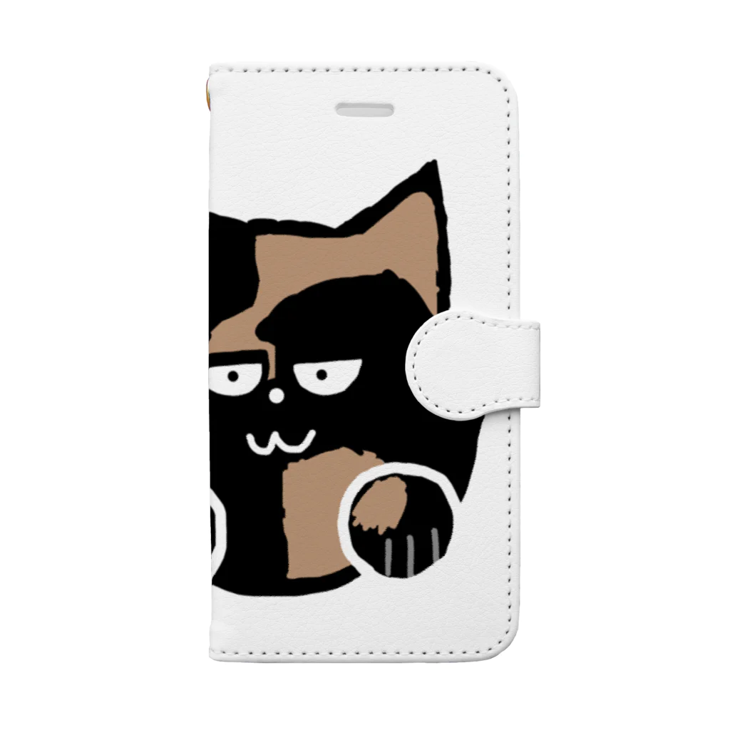 サビ猫azunekoのおうちのサビ猫のazuneko(あずねこ) Book-Style Smartphone Case