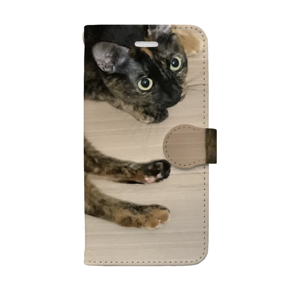 minequitaのサビ猫タビ Book-Style Smartphone Case