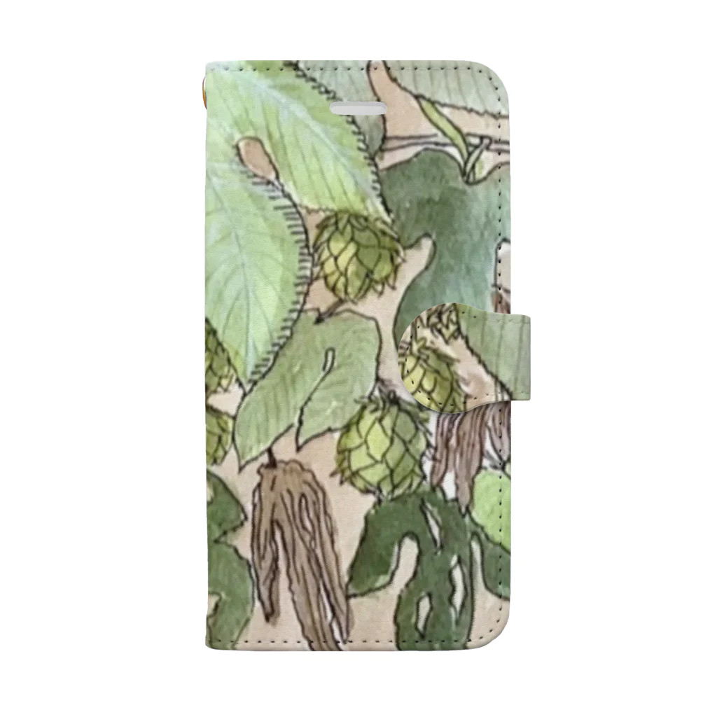 asataku gardener (alice garden design)のホップ Book-Style Smartphone Case