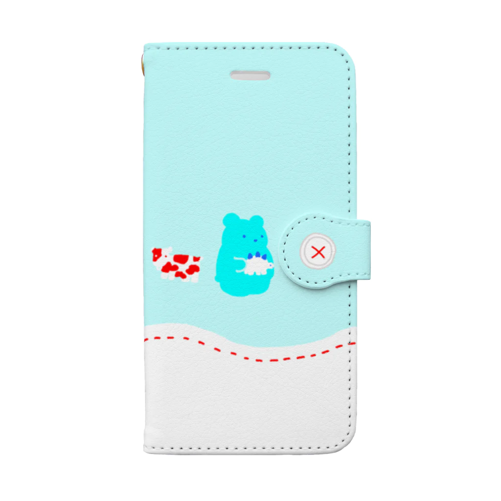 Runa_oのくまちゃん1 Book-Style Smartphone Case