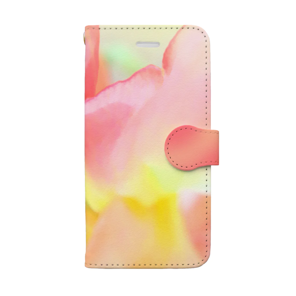 Flowering TAOの燈火【スイトピー】（花の色） Book-Style Smartphone Case