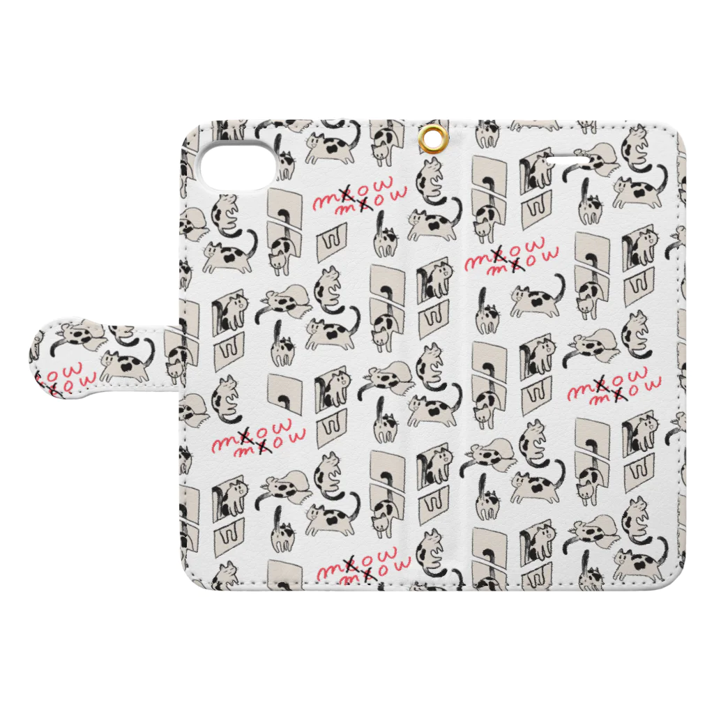 神田のもーくん Book-Style Smartphone Case:Opened (outside)