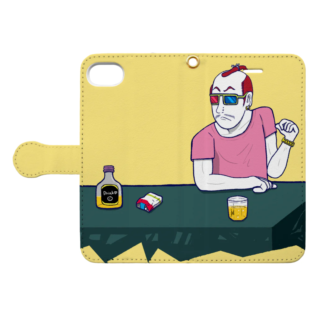 Oedo CollectionのParty People／手帳型スマホケース Book-Style Smartphone Case:Opened (outside)