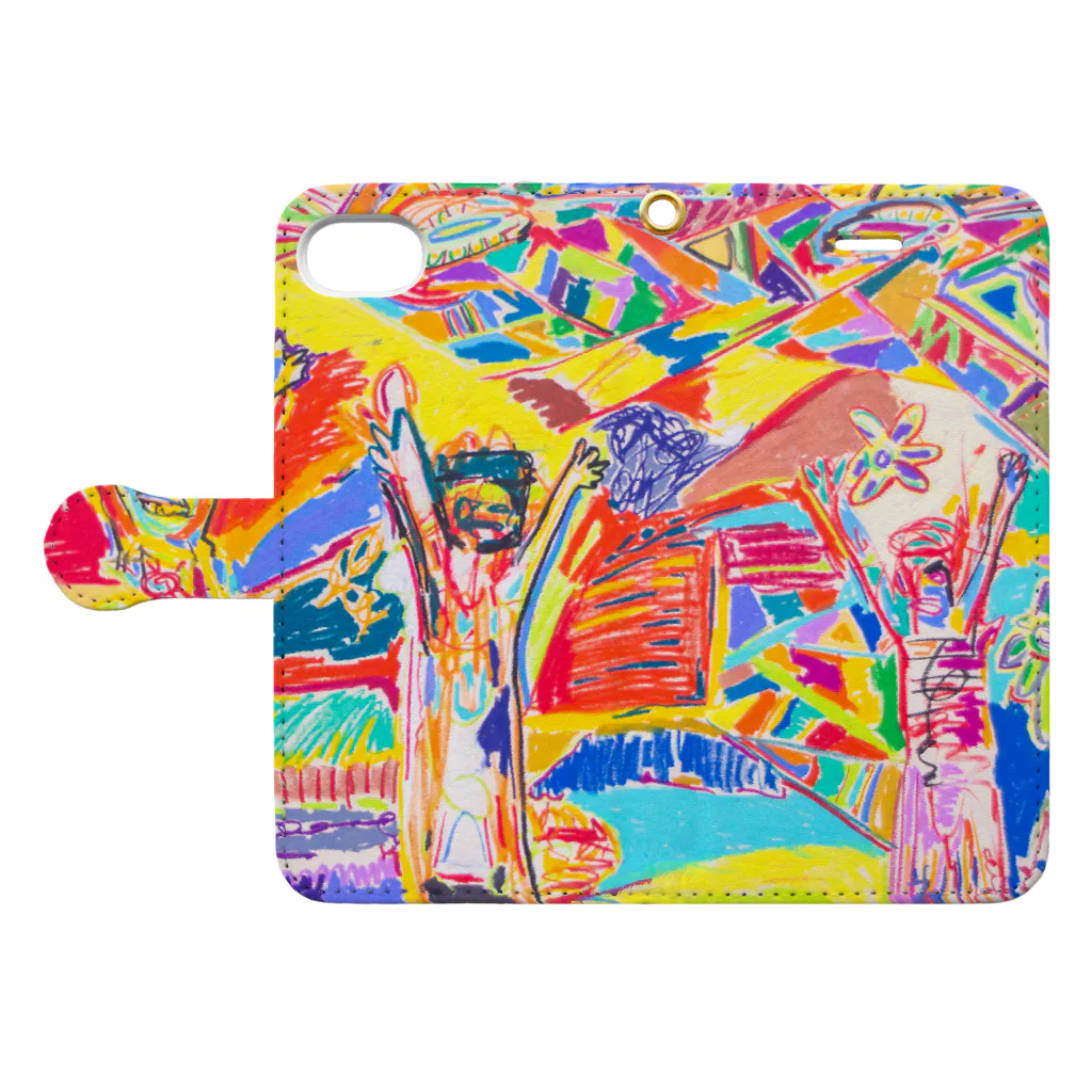 KANJI shop japanのKANJI 4 Book-Style Smartphone Case:Opened (outside)