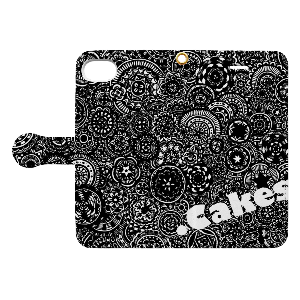 .Cakesの.Cakes手帳型スマホケース Book-Style Smartphone Case:Opened (outside)