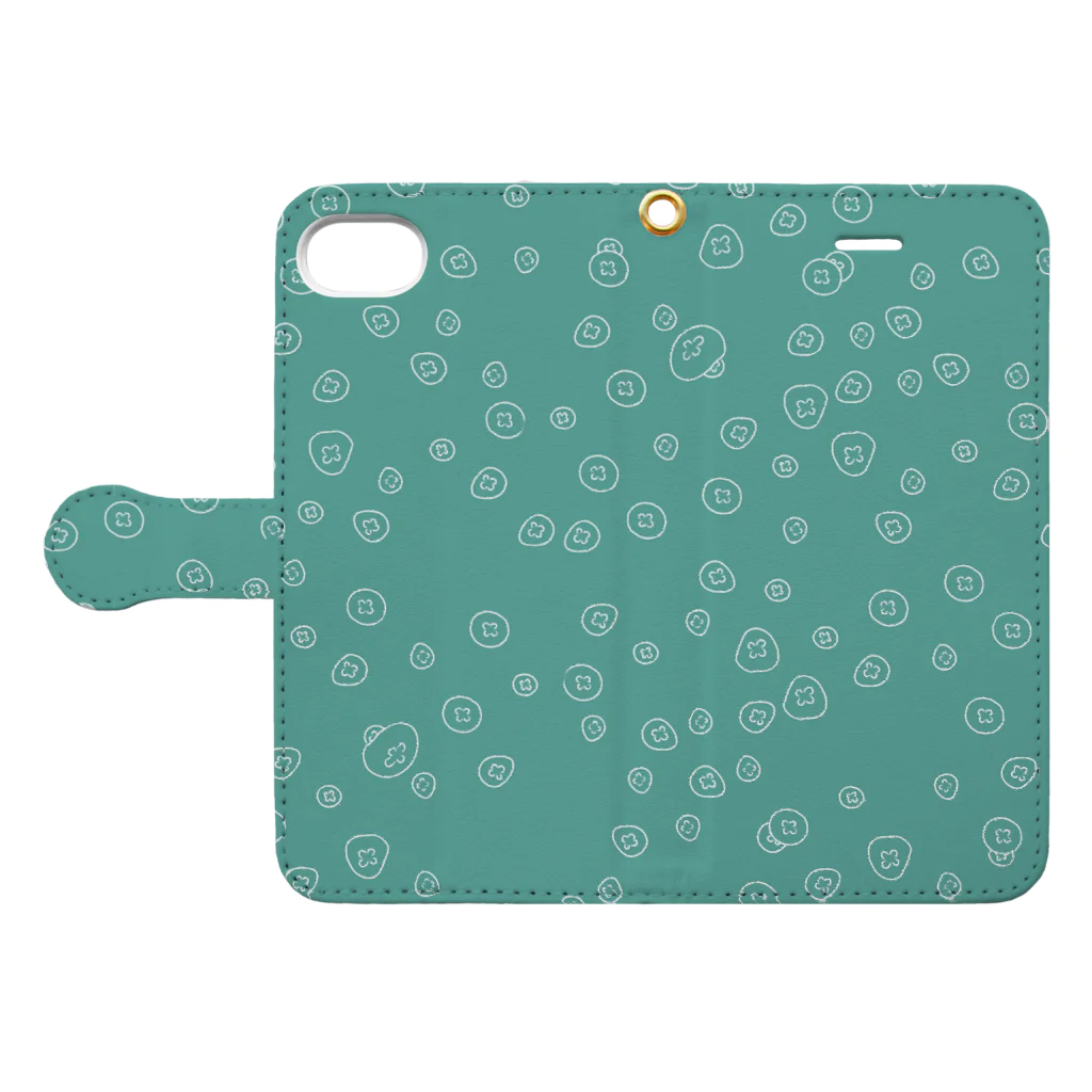 Nico Rab.のミズクラゲ Book-Style Smartphone Case:Opened (outside)