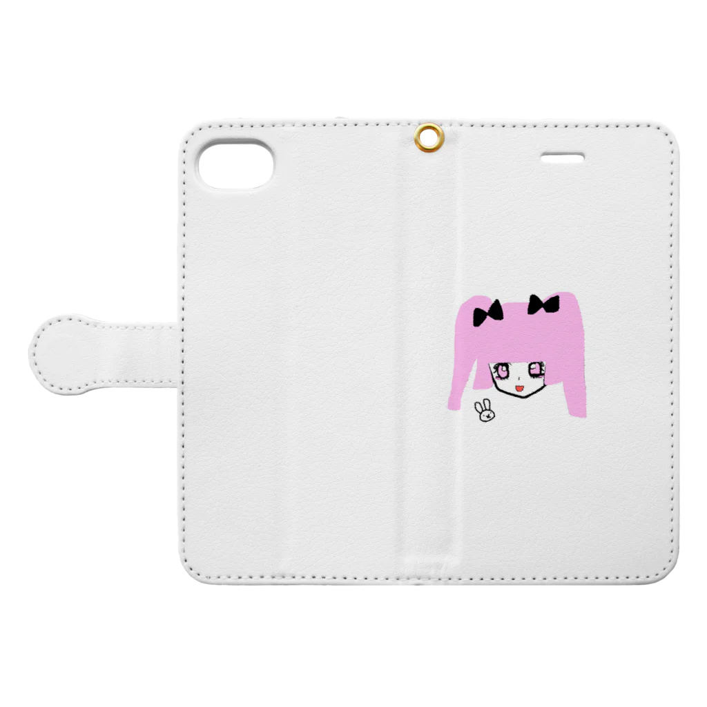 ~夢みるえんじぇる~のゆめかわ姫乃ちゃん。 Book-Style Smartphone Case:Opened (outside)