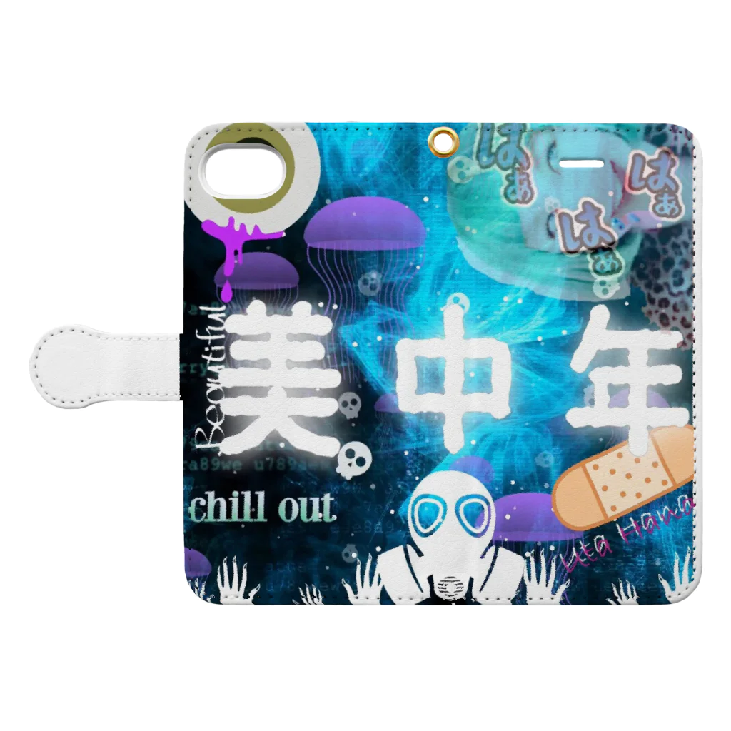 Freaks Closet (フリクロ)の美中年 Book-Style Smartphone Case:Opened (outside)