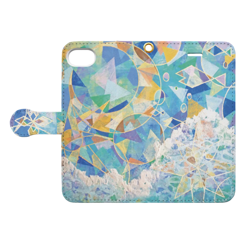 海南百合香-Yurika UnamiのConcerto Marino Book-Style Smartphone Case:Opened (outside)