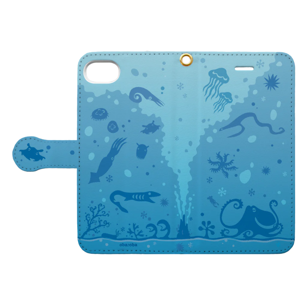 oba:obaのdeepsea Book-Style Smartphone Case:Opened (outside)