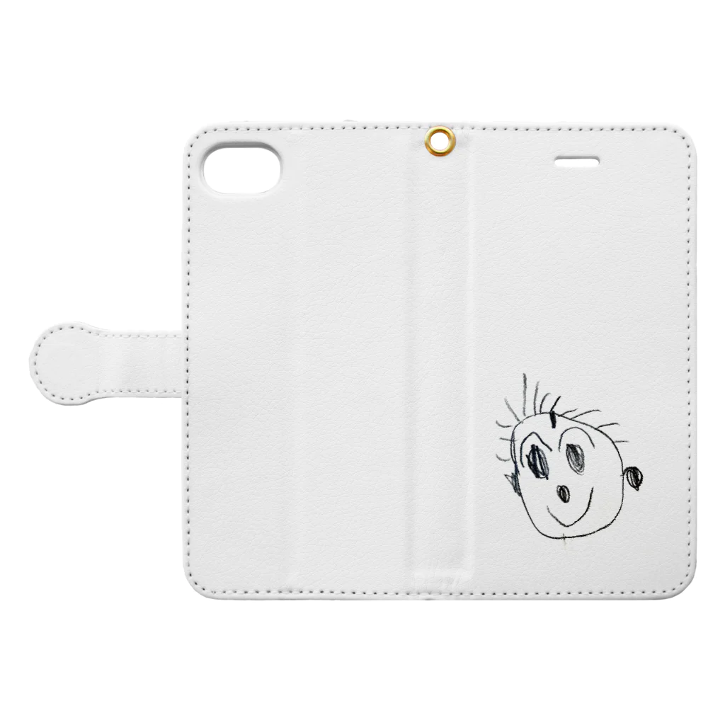 TSUBAKIのBaby Book-Style Smartphone Case:Opened (outside)