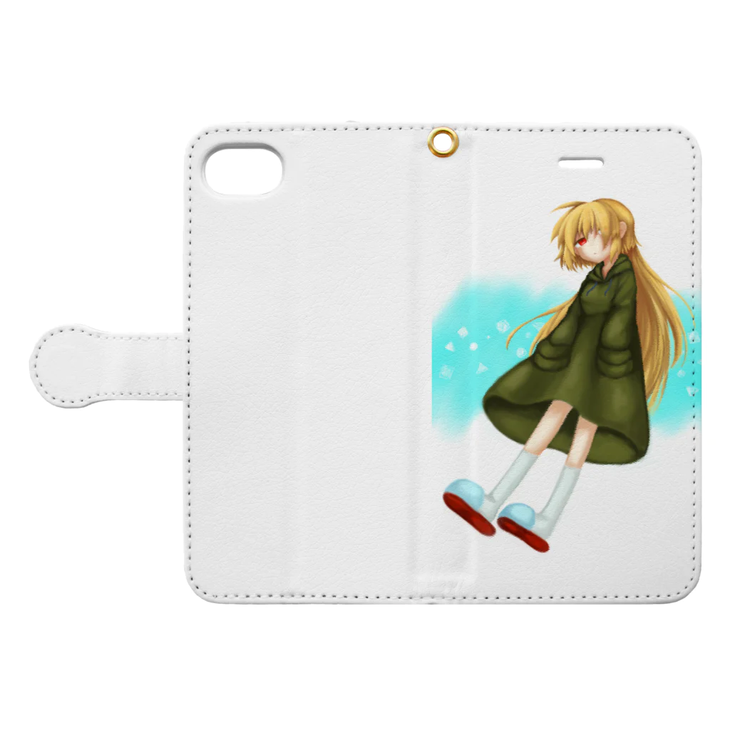 wordのこうこ Book-Style Smartphone Case:Opened (outside)