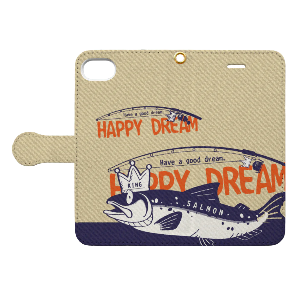 イラスト MONYAAT の CT143　サモタンの夢*bg Book-Style Smartphone Case:Opened (outside)