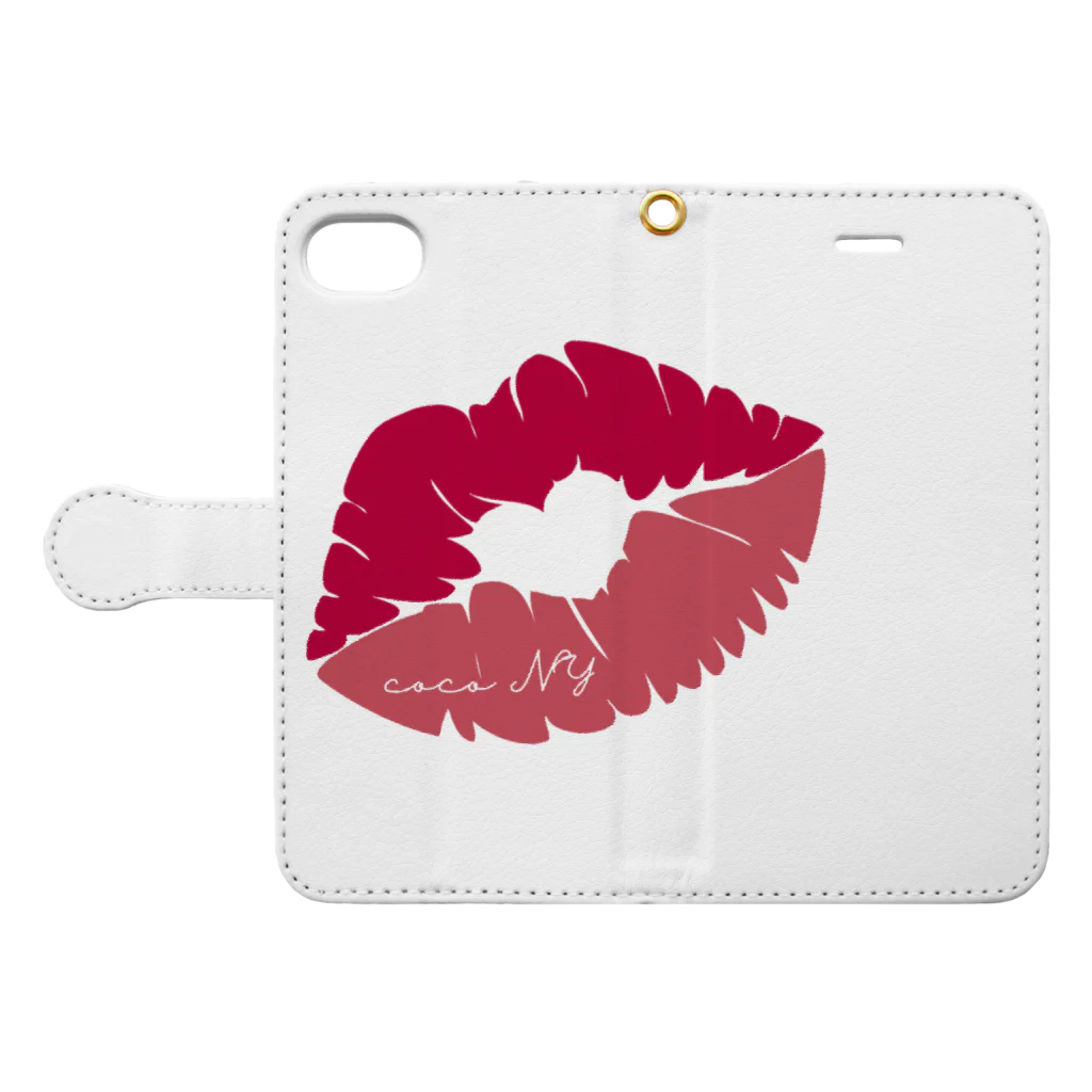 coco NYのcoco kiss Book-Style Smartphone Case:Opened (outside)