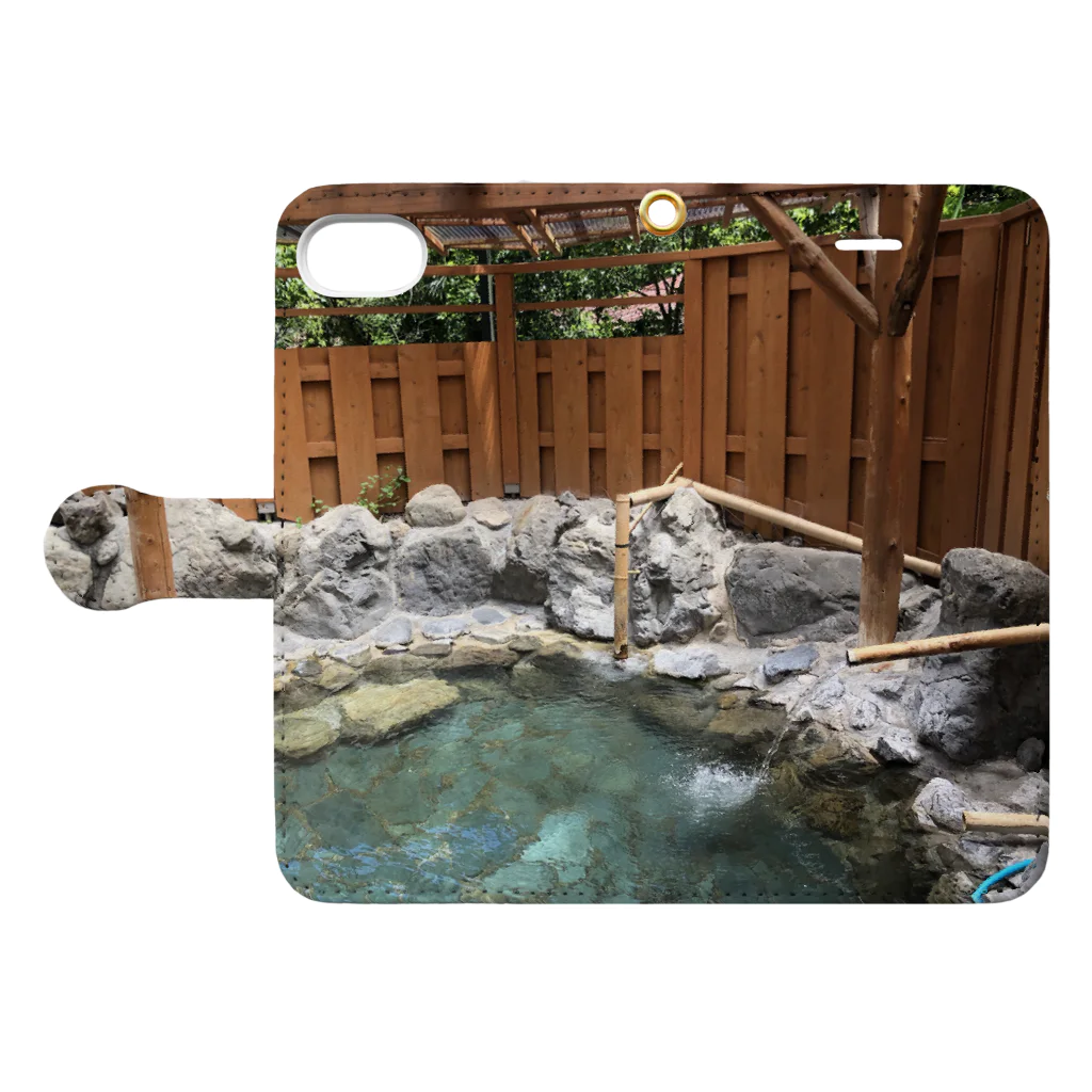 IKMのONSEN Book-Style Smartphone Case:Opened (outside)