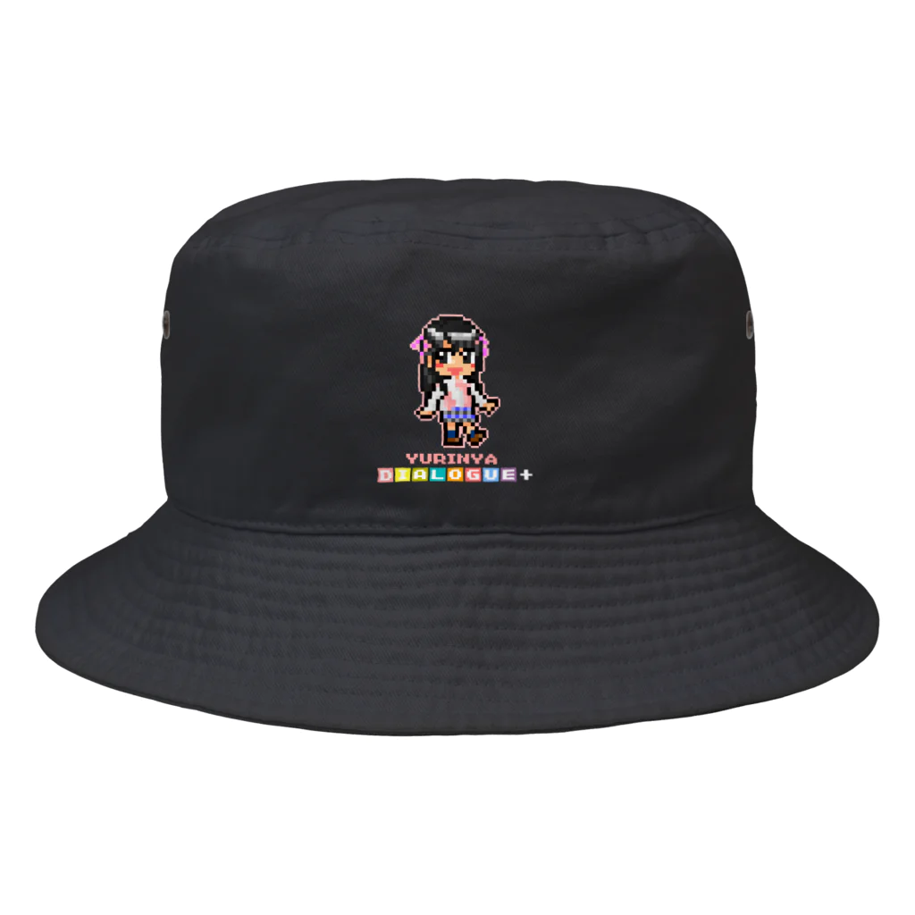 DIALOGUE＋のドットDIALOGUE＋ ゆりにゃ推しバケットハット(黒) Bucket Hat