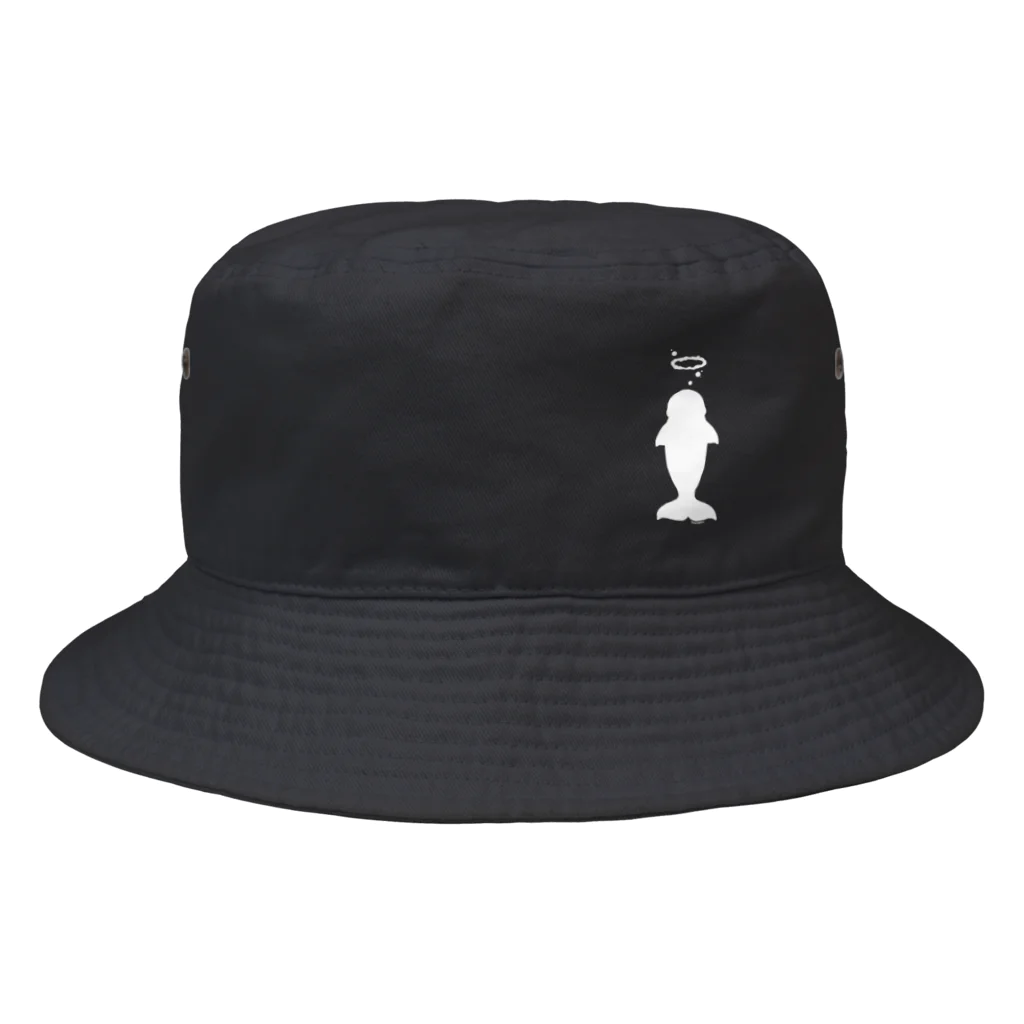 まろやか海の家のまろやかのシルエット Bucket Hat