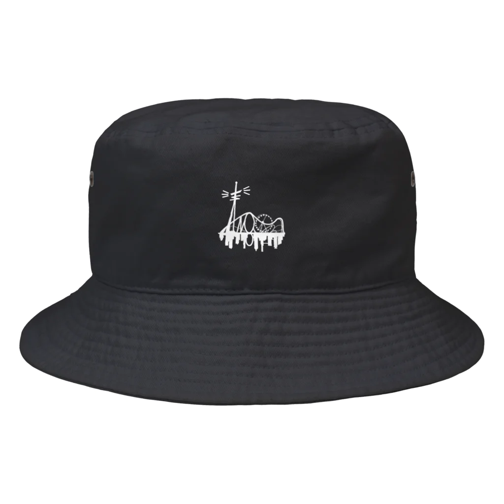 ASHINO official goodsのシティロゴ バケットハット 黒 Bucket Hat
