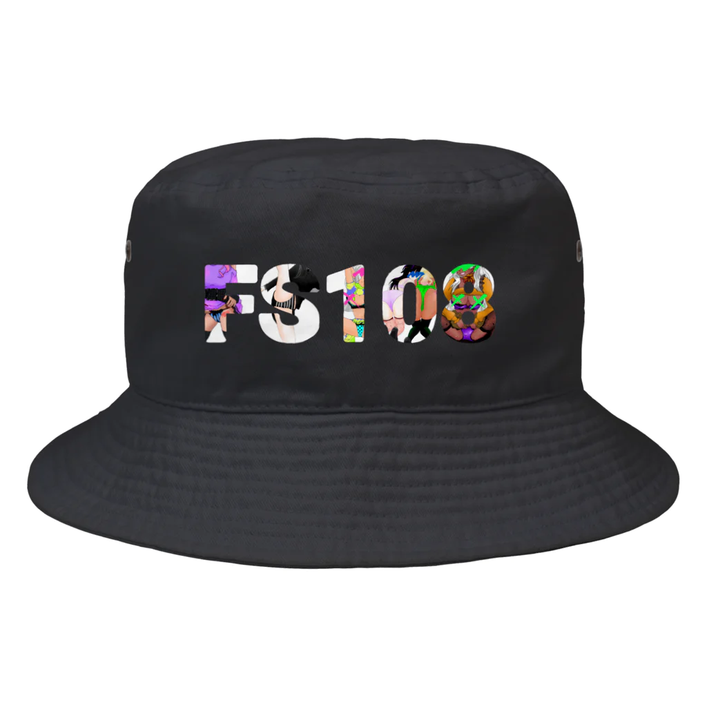 FS108(ファンタジスタ入れ歯)イラスト　絵描きのFS108 パンチラGIRLSロゴ Bucket Hat