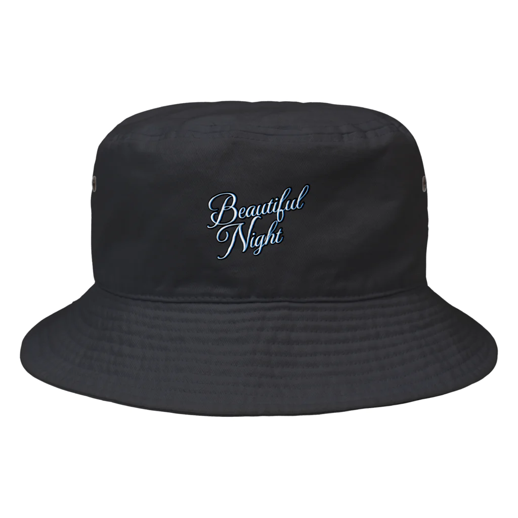 DRILL MARKETのBeatifu Night Baguette Hat（ブラック） Bucket Hat