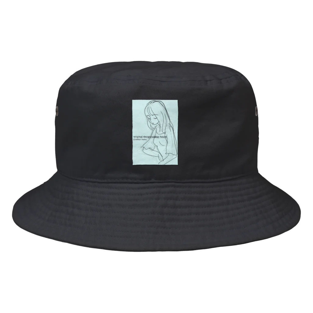 obosa_DENS/SABEAR_shop ＠SUZURIのrough drawing girl-1_グッズ Bucket Hat